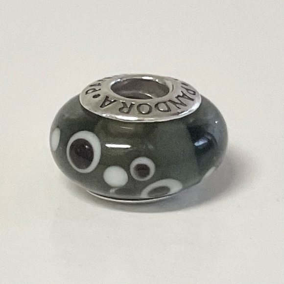 Pandora Black Bubbles Murano Charm - Picture 2 of 6